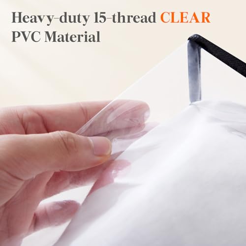 Lifewit 60L Clear Clothes Storage Bags,Plastic Foldable Blanket Storage Bag - size: 60L