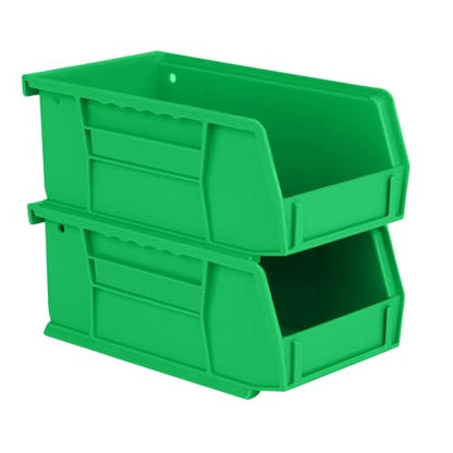 HE HUDSON EXCHANGE 7.5" x 4" x 3" (12 Pack) Plastic Stackable Storage Bin, Green - color: Green, size: 12 Pack