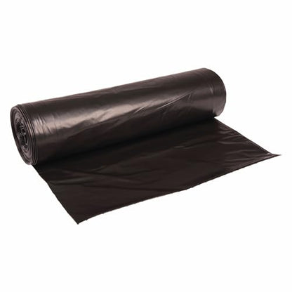 Boardwalk BWK522 Super Extra-Heavy Repro Can Liner, 43" x47", 1.6 Mil, 56 gal, Black, 25 Bags per Roll (Pack of 4 Rolls)