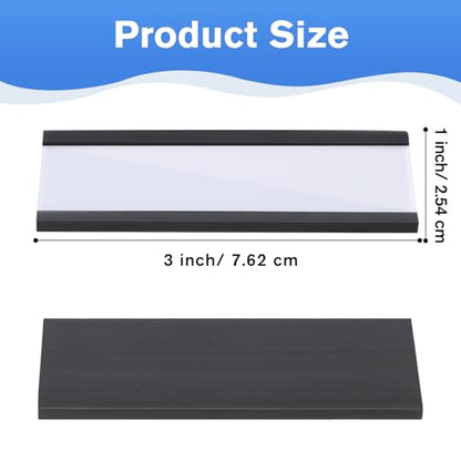 MaxGear 100 Pack C Channel Magnetic Label Holders, 1 x 3" - size: 1"x3", style: 100 Pack