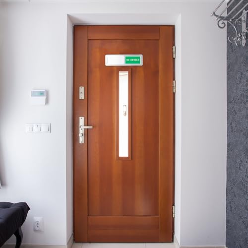 Out of Office/In Office Sliding Status Indicator, Privacy Available Sign - color: Silver In Office/Out Of Office