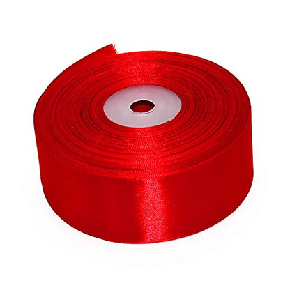 Red Satin Ribbon 1.5 Inch for Gift Wrapping, 50 Yards in Length - color: Red, size: 1.5"