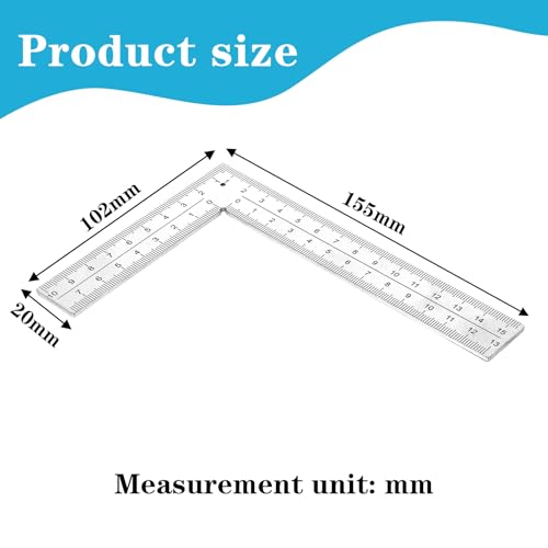 L Ruler Measuring Tool Stainless Steel L Shaped Rulers