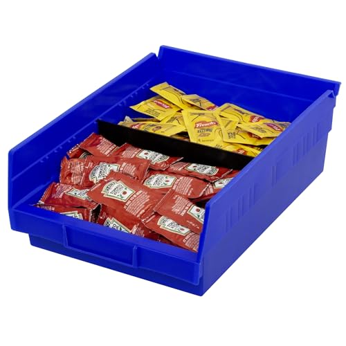 Akro-Mils 40150 Plastic Width Dividers for 4" Tall Shelf Bins, 24-Pk, Black - style: Fits 30150, 30158, and 30184