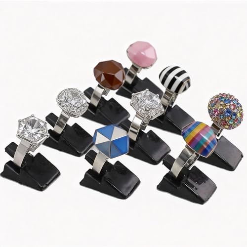 72 Pcs Black Plastic Ring Holder, Ring Display Stand, Ring Clips Stand, Jewelry Display Stand and Ring Organizer for Wedding Rings Jewelry Store Vendors Shop Selling