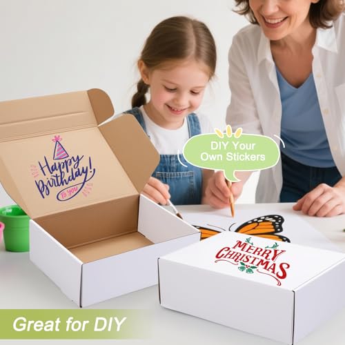 Large Shipping Boxes 20 Pack, 12x9x4 Inch Mailer Boxes, White - color: White, size: 12-9-4 Inch