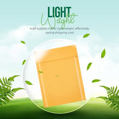 Fuxury Bubble Mailer 6x10" 100 Pack Kraft Padded Envelopes Usable Size 6x9" - color: Yellow, size: 6x10" 100PC