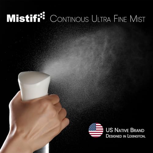 Mistifi Continuous Ultra Fine Mist Spray Bottle – Refillable Water Mister for Hair, Hairstyling, Barber, Salon, Plants, Cleaning, Skincare – (350ml 1Pc, Transparent bottle) - color: Transparent bottle, style: 350ml 1Pc