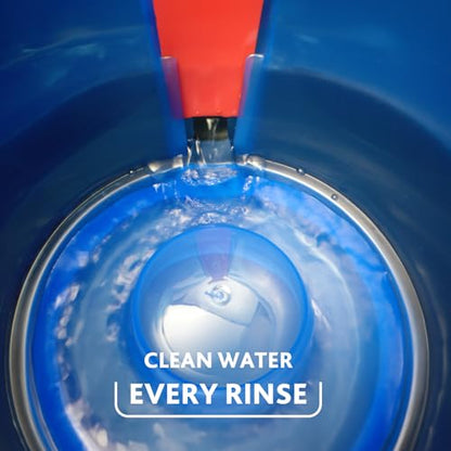 O-Cedar RinseClean Spin Mop & Bucket System + 1 Extra Mop Head | Clean with Clean Water | Removes 99% of Bacteria - color: Rinseclean Spin Mop & Bucket + 1 Extra Refill