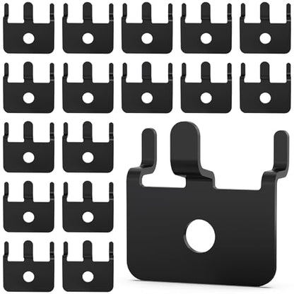50 PC Prong Metal Pegboard Hooks Black - color: Black