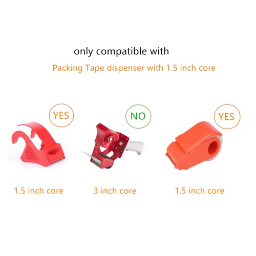 Clear Packing Tape (12 Rolls) - Quiet Packaging Tape 1.5 INCH Core Shipping Tape Refill Rolls Moving Tape for Packing Boxes, 2" x 25 Yards - size: 12 Rolls