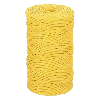 MECCANIXITY Raffia Ribbon 98 Yard Natural Paper String 2mm Wide Yellow - color: Yellow