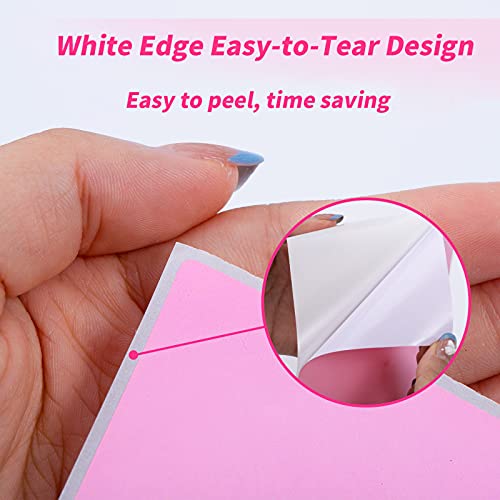 4x6 Thermal Direct Shipping Label, 4''x 6'' Fan-Fold Labels, 500 Pcs - color: Pink