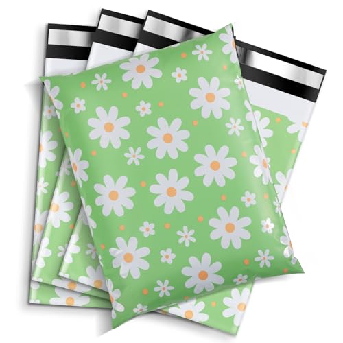 Oududianzi Poly Mailers, Self-Seal Shipping Bags, Shipping Envelopes, Packaging Bags for Small Business (Big Daisy, 14.5x19-50Pack) - color: Big Daisy, size: 14.5x19 - 50Pack