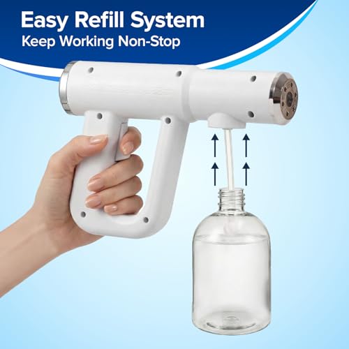 Replacement Spray Bottles for Nano Spray Gun, Universal Fit, 3 Pack, 12 oz - color: Clear Bottle