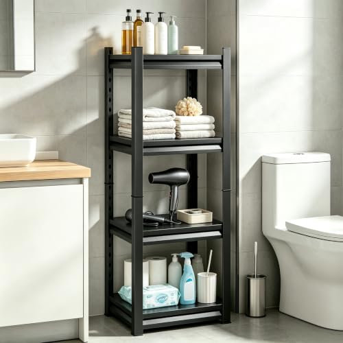 Metal Kitchen Storage Shelves, 4-Tier Heavy Duty Shelving Unit - size: 4-Tier 54"Hx 15.75"W x11.8"D