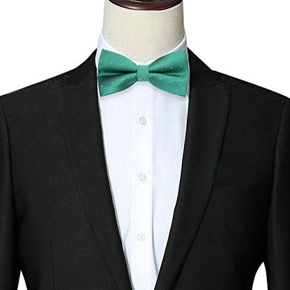 AUSKY 8 PACKS Elegant Adjustable Pre-tied Bow Ties for Men Boys (1&4&5&6&8 Pack for option) - color: J