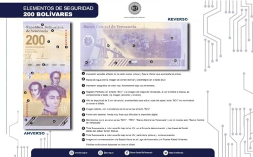 200 Bolivar Digital (Digitales) Banknote, 2023, Uncirculated - 200 Million Soberano w/COA