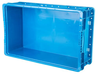 Hudson Exchange 24 x 15 x 7.5" Straight Wall Handled Storage Container Tote, Blue - color: Blue, size: 1 Pack