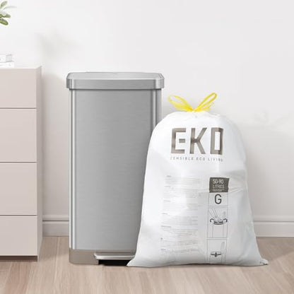 EKO 20 Gallon Extra-Strong XL Tall Kitchen Trash Bags, Code G, 110 ct - size: 110 Count (Pack of 1), style: 21 Gallon Bags/Code G