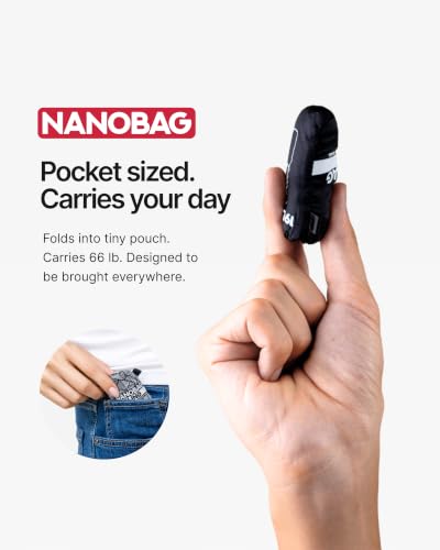 Nanobag Sling 19L Foldable Packable Crossbody Grocery Bag for Men & Women - color: Petaline