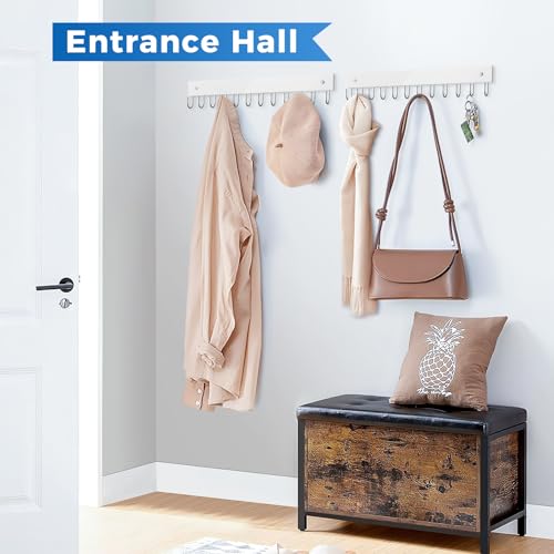 Belt Hanger Wall Mounted, Wooden Belt Organizer - color: White, size: 1 Pack-Belt