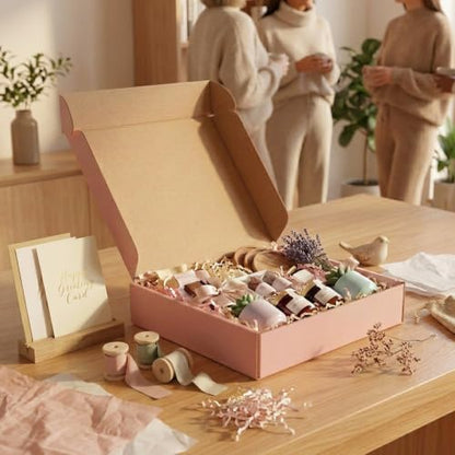 Pink Shipping Boxes 20 Pack 12x10x3 inch, Corrugated Cardboard Gift Box - size: 12x10x3 Inch-20 Pack
