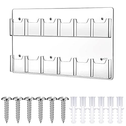Eersida Acrylic Brochure Pamphlet Holder Brochure Display Stand, 12 Pockets - style: 12 Pockets