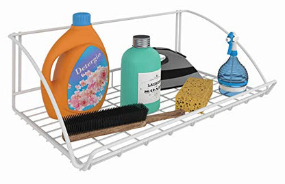ClosetMaid 8278 18-Inch Wide Laundry Utility Hanger Shelf, White - size: 18-inch
