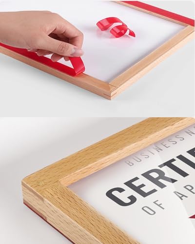 Wall Mount Acrylic Sign Holder (Beech A3 297×420mm/11.69×16.54inches) - color: Beech A3 297×420mm/11.69×16.54inches