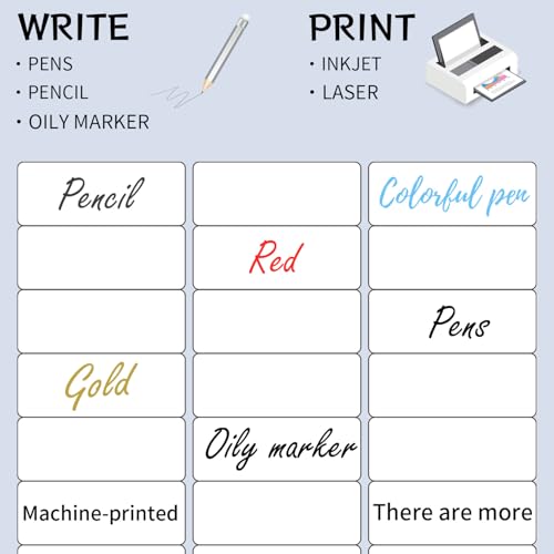 1" x 2-5/8" Address Labels 600 Labels Sticker Paper for Laser/Inkjet Printer Mailing Labels 8.5"×11"-White/20 Sheet - color: Matte White, size: 1" x 2-5/8"