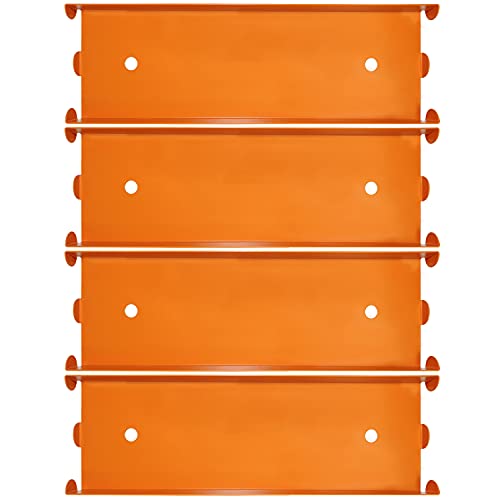 Nadex 4 Pack Aluminium Quarter Coin Tray - Stackable Single Compartment Coin Sorting and Storage Tray - Holds 1600 Quarters - 40 Coin Rolls