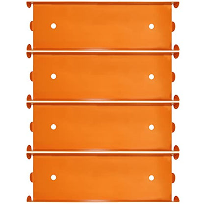 Nadex 4 Pack Aluminium Quarter Coin Tray - Stackable Single Compartment Coin Sorting and Storage Tray - Holds 1600 Quarters - 40 Coin Rolls