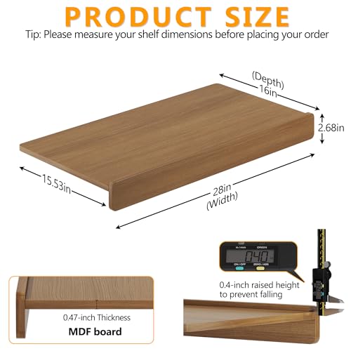 Wire Rack Covers for Shelves(4pcs, 28" W x 16" D)