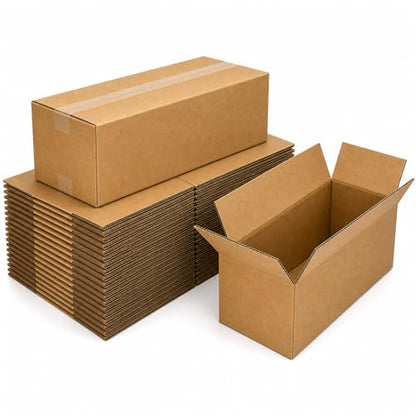 12x6x6 Brown Kraft Shipping Boxes for Small Business, 20 Pack - size: 12x6x6 Inch