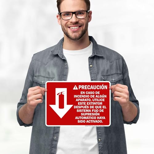 PrecautionIn Case Of Appliance Fire Use This Extinguisher Only Sign, 10x7 Inches, 4 Mil Vinyl Decal Stickers Weather Resistant, Made in USA by My Sign Center - size: 7x10 Vinyl Sticker