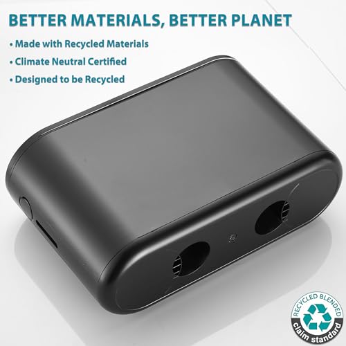 Multifold Paper Towel Dispenser Countertop Compact Design for Kitchen Black - color: D-24 Black