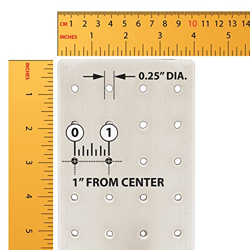 Azar Displays 700220-WHT-2W16 Four-Sided 4”W x 12” Revolving Pegboard Tower Kit Counter Display with 16-Pack of 2 inch Locking Hooks, White - color: White, style: Pegboard + Hooks