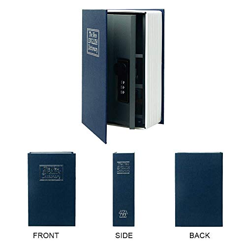 Diversion Book Safe Storage Box, Dictionary Secret Safe with Security Combination Lock, Blue Dictionary - style: Blue dictionary-Combination