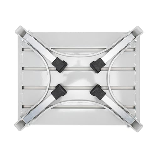Camco 43677 Fixed Height 19" x 14.5" Aluminum Platform Foldable Step Stool with Non-Slip Secure Rubber Feet and 1000 Pound Capacity - style: Fixed Step