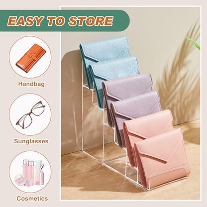 Kathfly 2 Pack 6-tier Acrylic Display Stand for Purses & Wallets - size: 6-tier