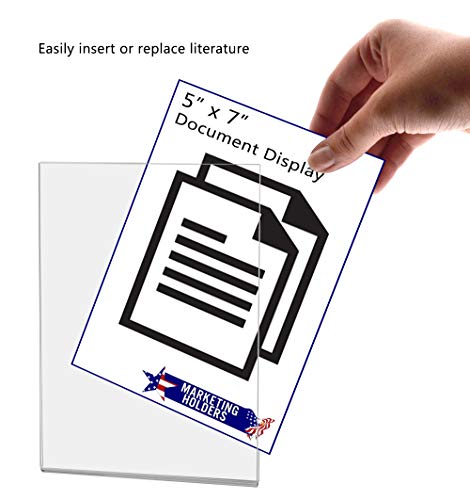 6 Pack Metal Mount Sign Holder 5" x 7" with Magnets for Sale Information and Product Details in Malls and Shopping Centers Clear Acrylic by Marketing Holders - size: 5"W x 7"H