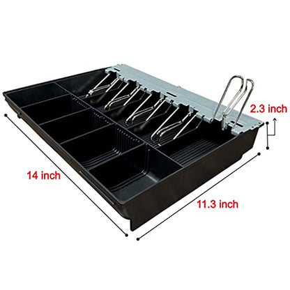 HK SYSTEMS SAM4S Cash Drawer Insert Money Tray Metal wire gripper 57, 5 Bills and 5 Coins, Compatible with Sam4s ER-5200, ER-5240, ER-5215, ER-900 Series, HK-7200 HK-7240, HK-7215 Series - size: Tray-57M