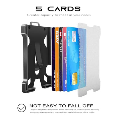 ID Badge Holder with Retractable Clip, Credit Card Holder, Keychain Wallet, Name Badge Holders, Business Card Holder, and Money Clip for Men and Women (Blue) - color: Blue