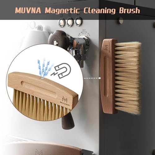 Coffee Brush & Dustpan Set, White - Small, Magnetic Snap-Together Storage - color: White, size: Upgraded
