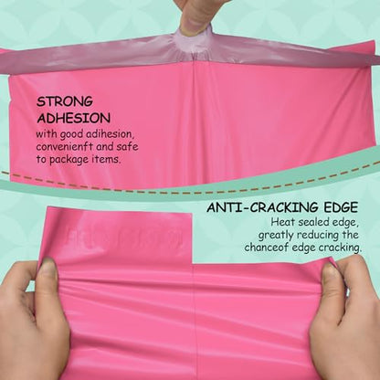 Large Poly Mailers 10 Pack, Shipping Bags, Mailing Bags, 17.5x23 Inch, Pink - color: Pink, size: 17.5x23 Inch 10 Pcs