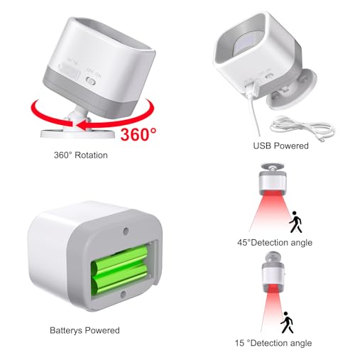 Wireless Driveway Alarm - Motion Sensor Door Chime Motion Detector