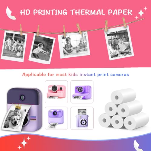 MIARALA 10 Rolls Instant Camera Refill Print Paper, HD Print Camera Paper - size: 10 Rolls