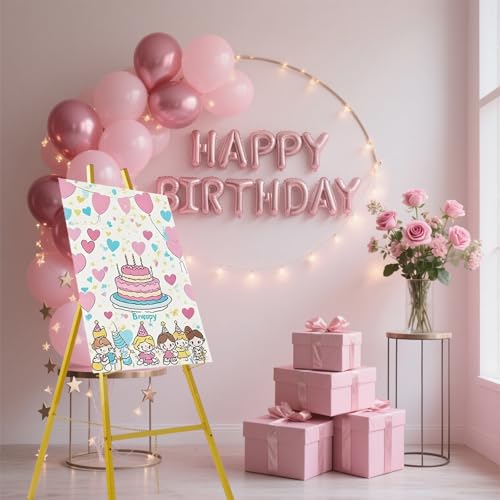 43.5" Gold Easel Stand for Sign, Heavy Duty Metal Display Easel - size: 43.5