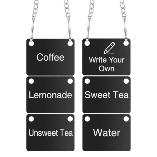 6 Coffee Sign, Coffee/Lemonade/Sweet Tea/unsweet Tea/Water/Blank - style: Coffee/Lemonade/Sweet Tea/Unsweet Tea/Water/Blank
